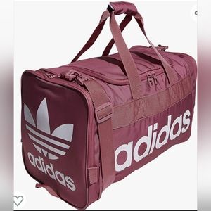 Adidas santiago duffel bag travel rose blush dusty pink luggage gym trefoil
